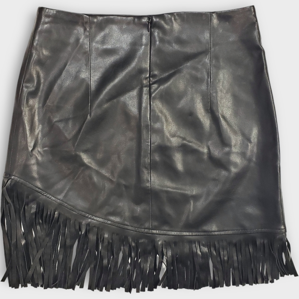 Bagatelle Faux Leather Mini Skirt Small - Picture 3 of 8